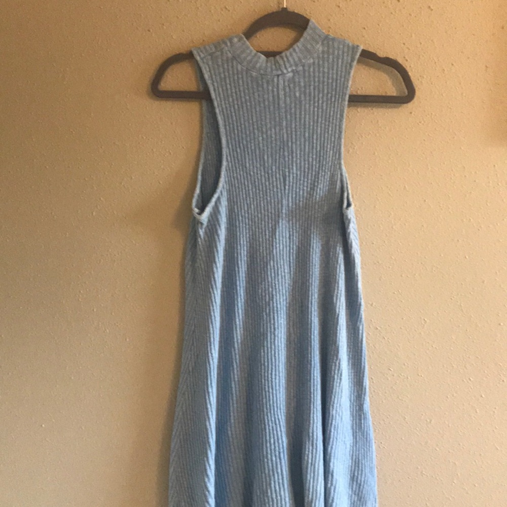 Light Blue Ribbed Dress - image 3